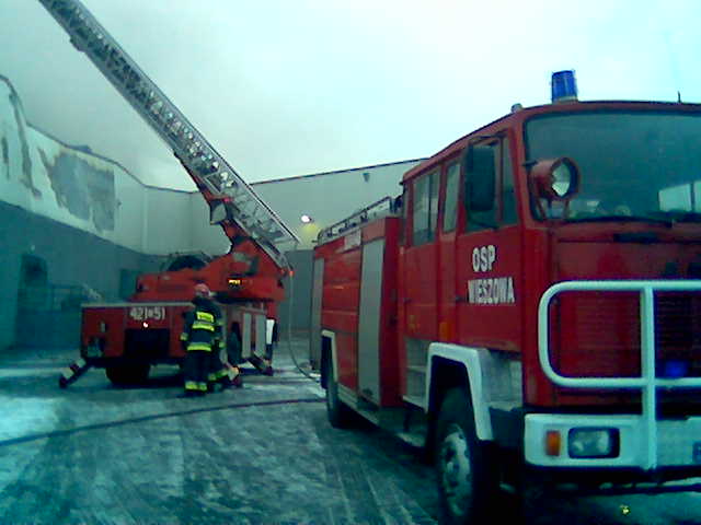 Pożar praktiker Zabrze 